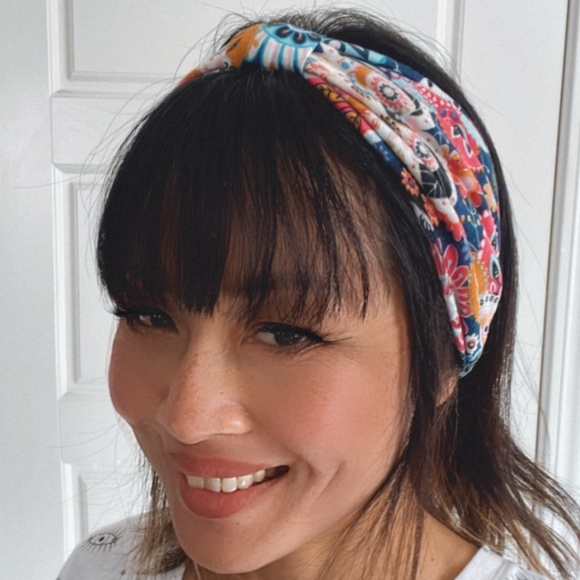 Boho Paisley Print Knot Wide headband Set main image 4